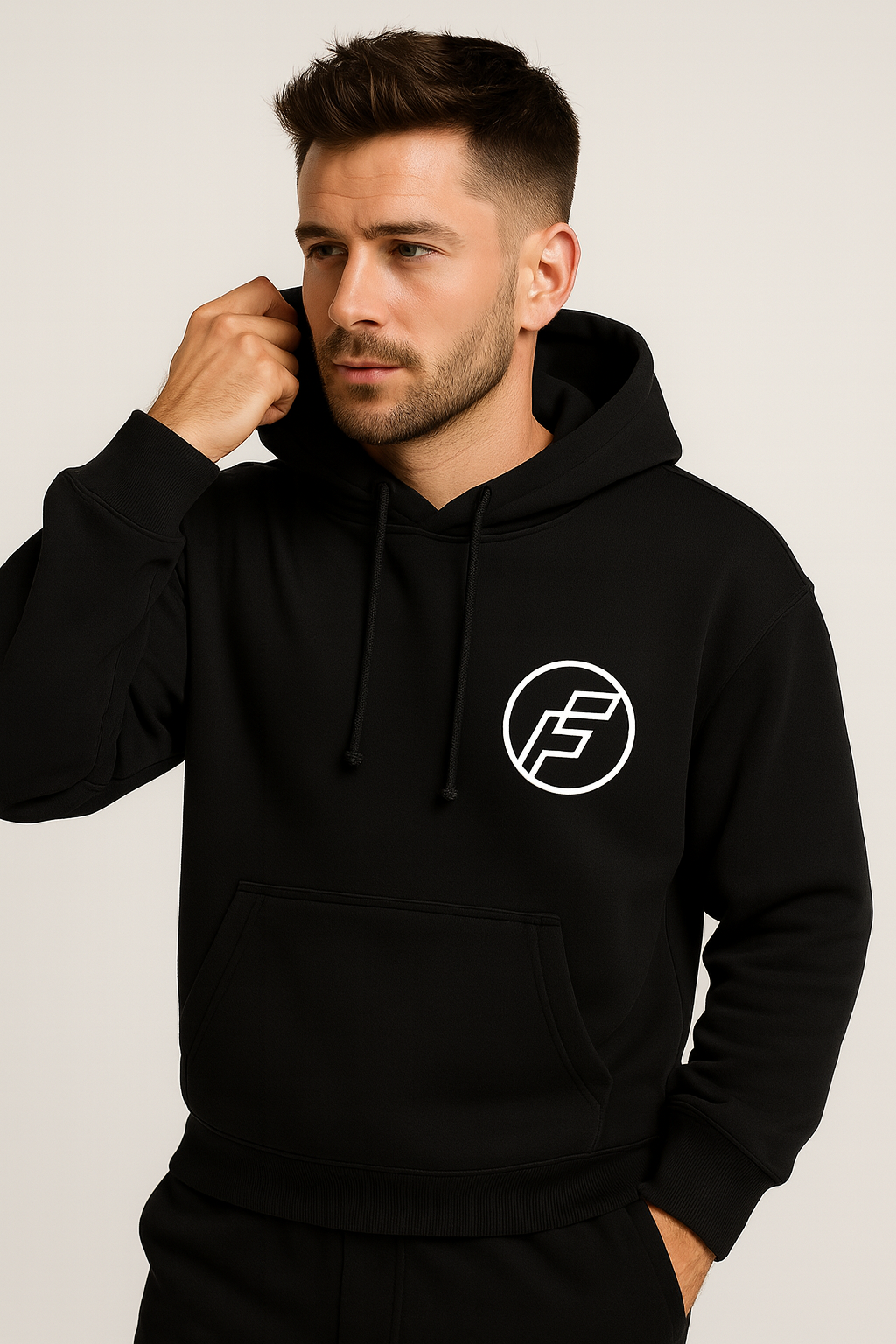 PREMIUM BLACK PLANE HOODIE