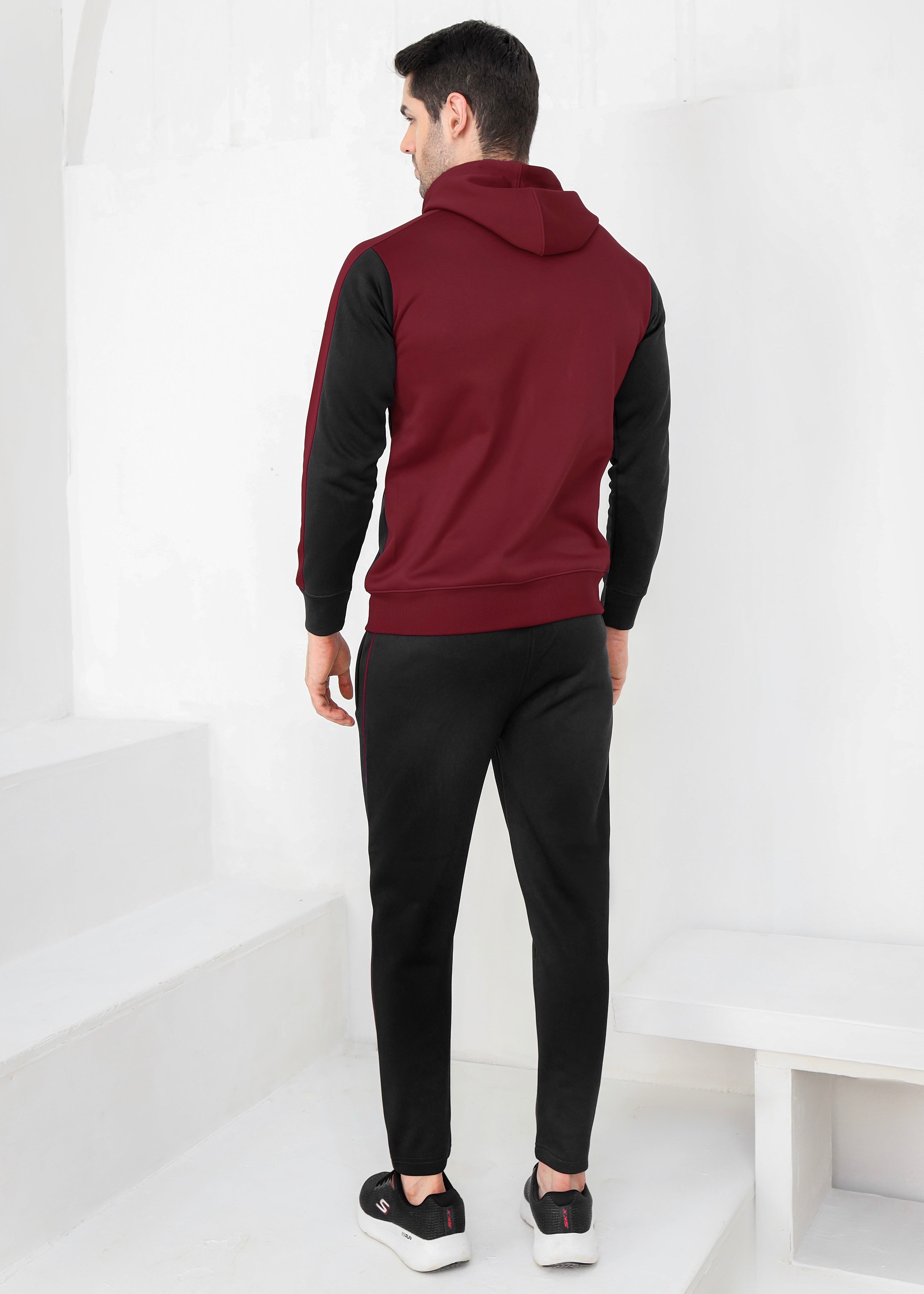 Maroon Strike - Burgundy/Black