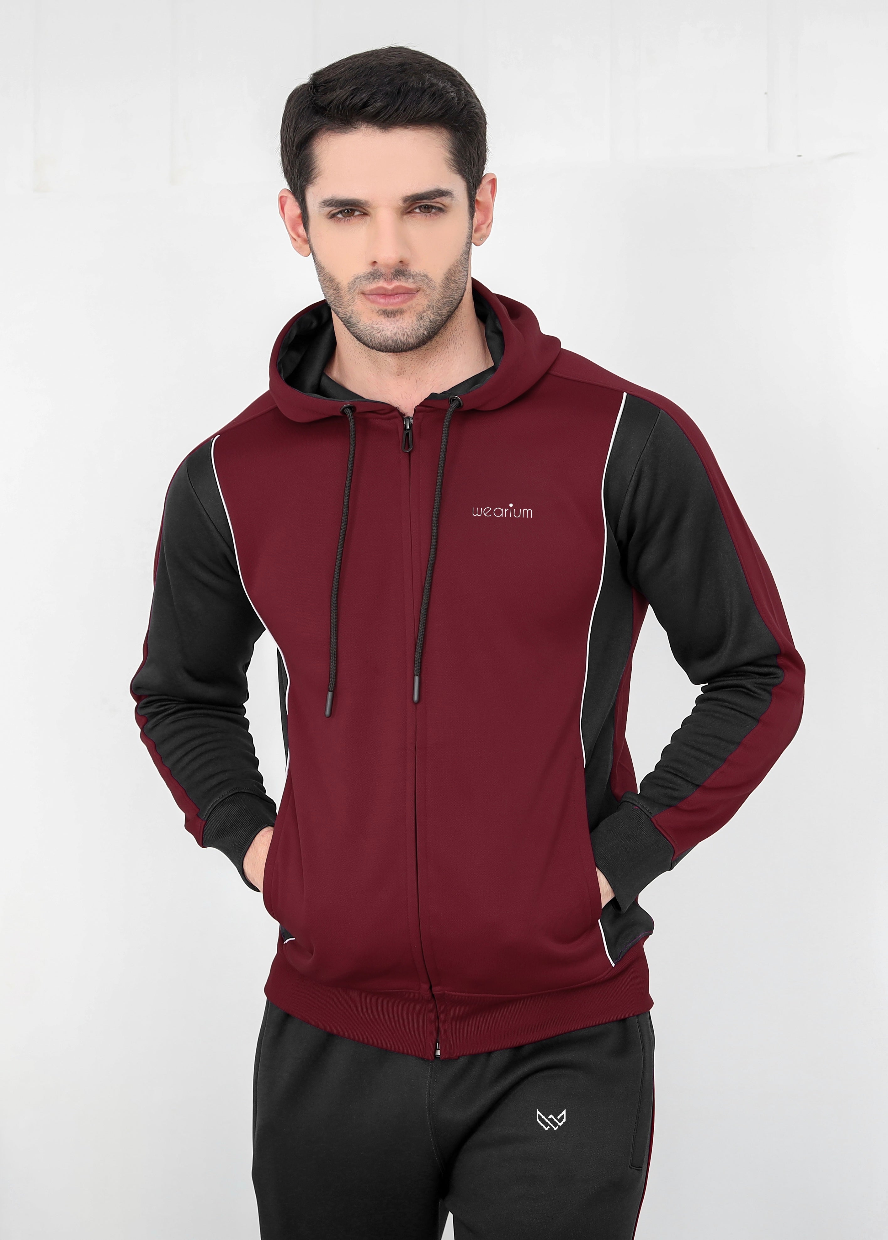 Maroon Strike - Burgundy/Black
