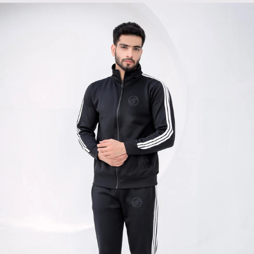 Black Stripe-Winter Tracksuit